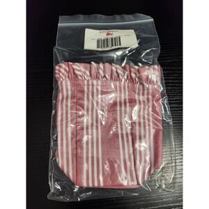 Longaberger Liner 1998 Horizon‎ Dusty Rose Striped Pouch Bag Pouch